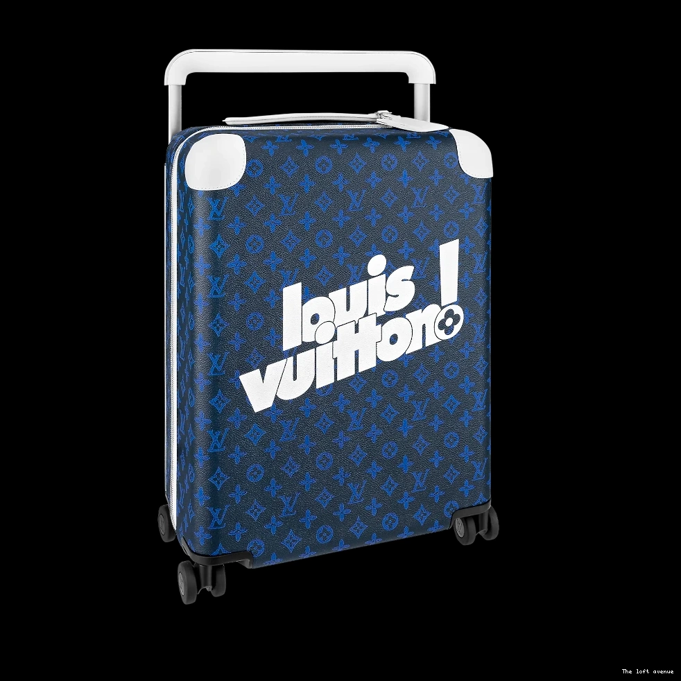 CUSTOM 37L 55 MONOGRAM HORIZON SUITCASE BLUE 0816